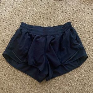 Used Lululemon Hotty Hot Short Navy Size 6